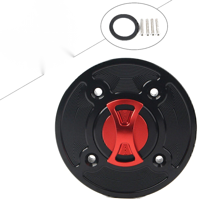 Kawasaki Ninja 400 650 Z900 Versys 1000 Red CNC Fuel Gas Tank Cap