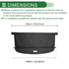 Volvo V60 (2018-2023) Retractable Aluminum Alloy Canvas Cargo Cover