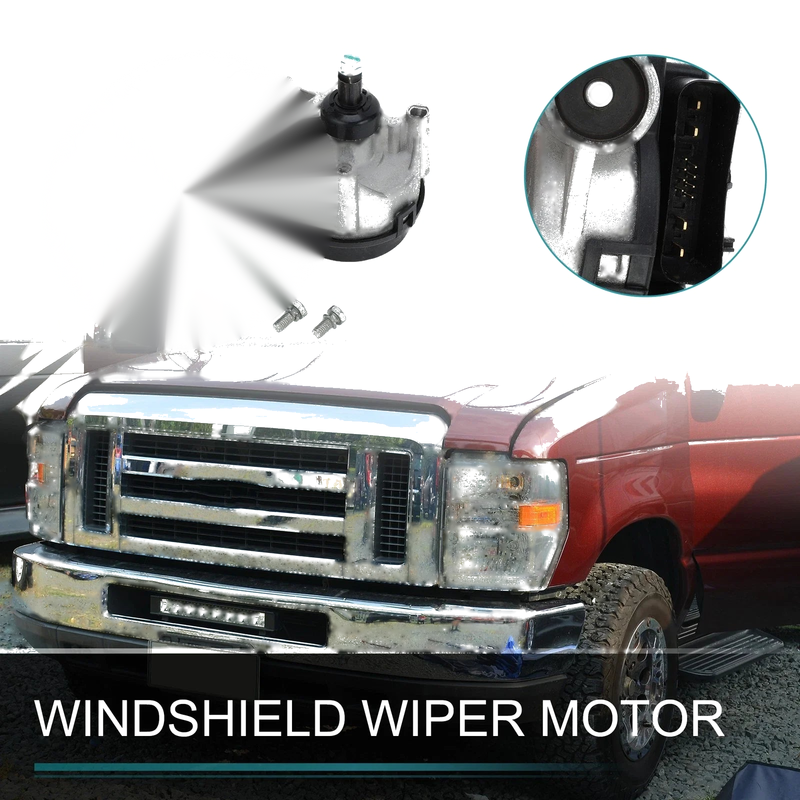 Ford E-150 E-250 Front Windshield Wiper Motor (2005-2014)