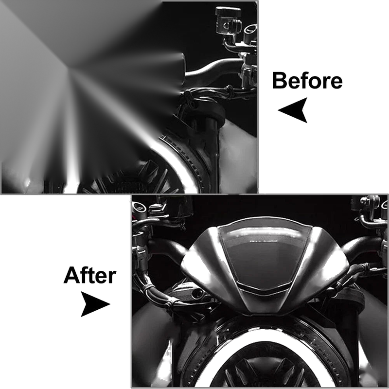 Ducati Monster 950 937 Matte Black Windshield with Bracket (2021-2022)