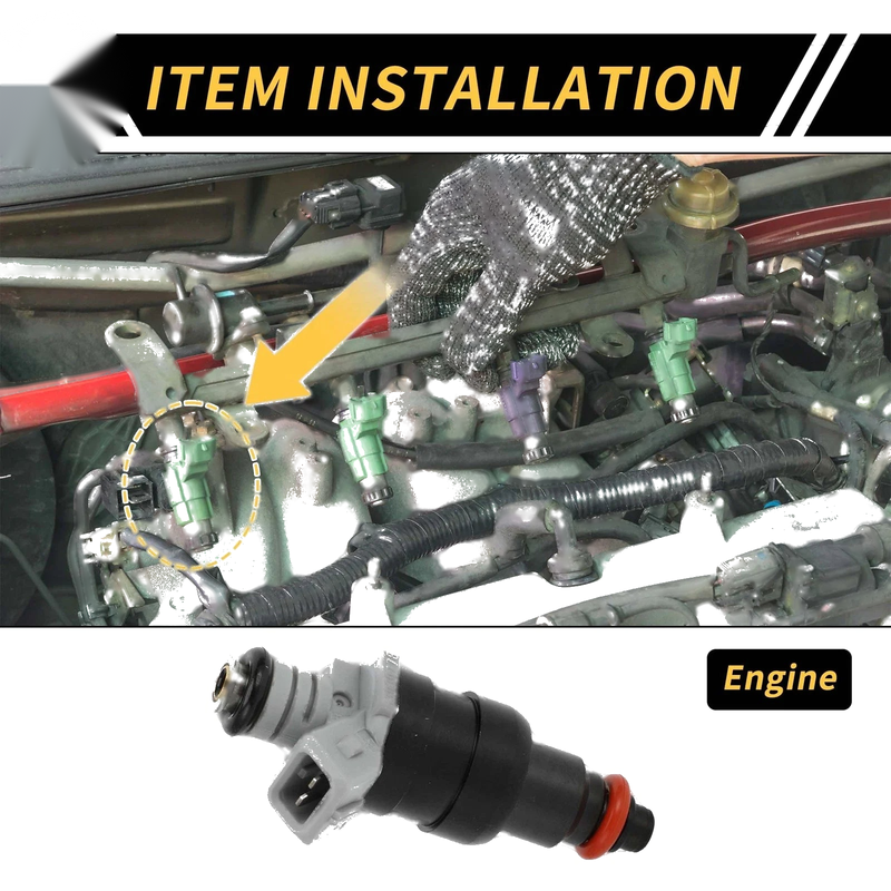 Dodge Ram 1500 1996-1999 1 x Hole Black Injector Fuel Injector