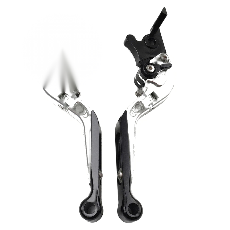 765 Street Triple R, SPEED TWIN CNC Silver Extendable Brake Clutch Levers