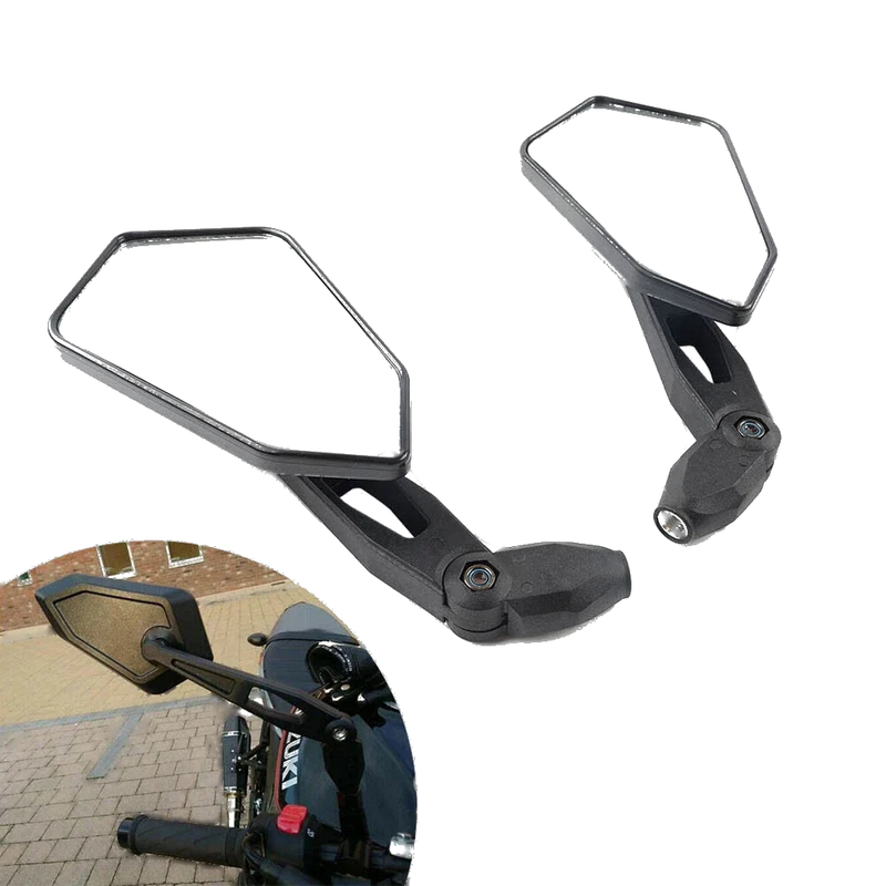 Motorcycle Cruiser Chopper Scooter ATV 10mm Rear View Side Mirrors