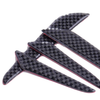 4 x Car Door Crash Protector Edge Guard Bumper Bar Anti-Rub Strips Black