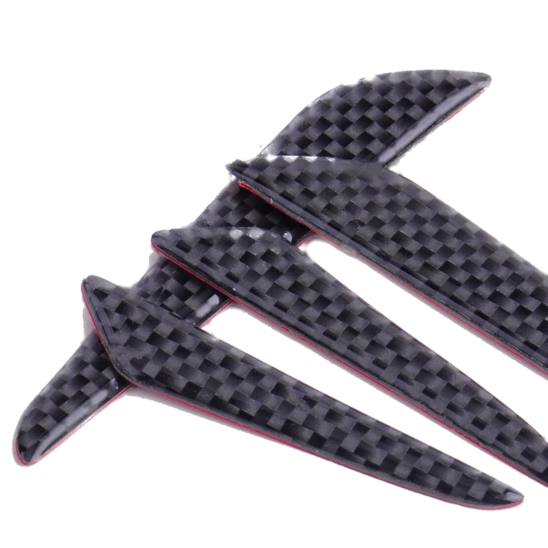 4 x Car Door Crash Protector Edge Guard Bumper Bar Anti-Rub Strips Black