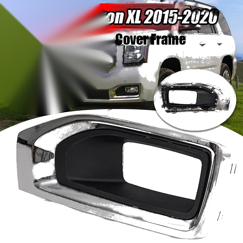 GMC Yukon Left Driver Side Chrome Fog Lamp Light Cover (2015-2020)