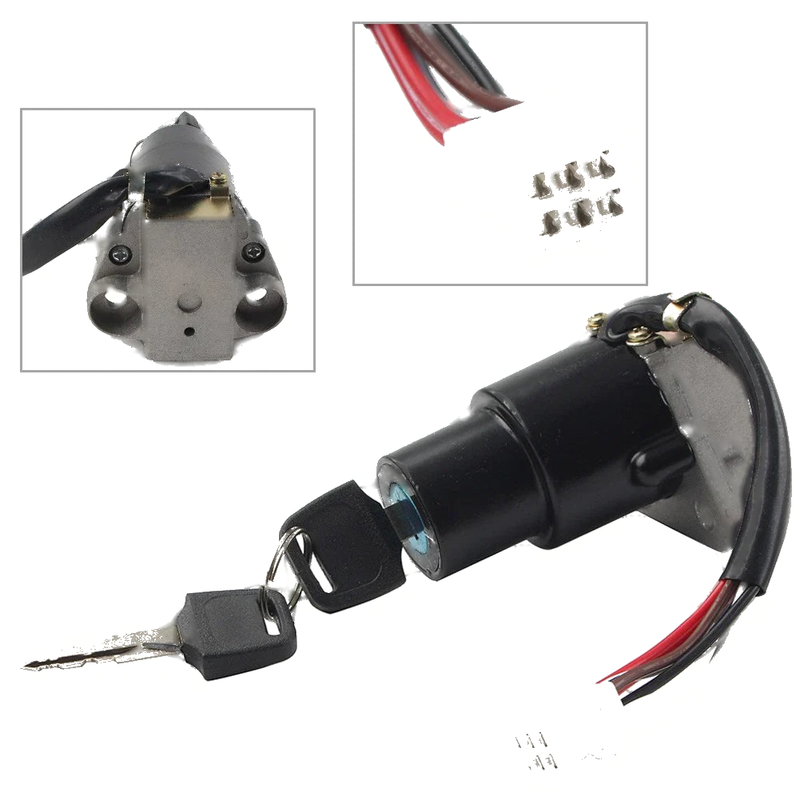 Kawasaki KLR650 6 Wire Ignition Key Switch w/ Keys (1987-2007)