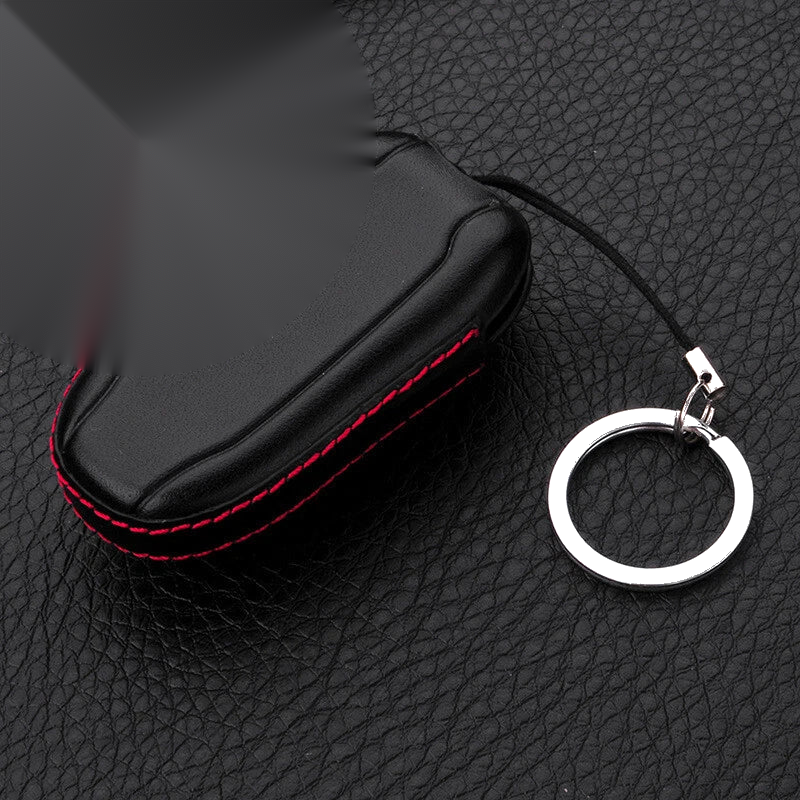 Tesla Model X Black Leather Car FOB Key Remote Cover Bag Fit