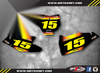 KTM SXF SX 125 250 450 Custom Number Plate Graphics (2016)