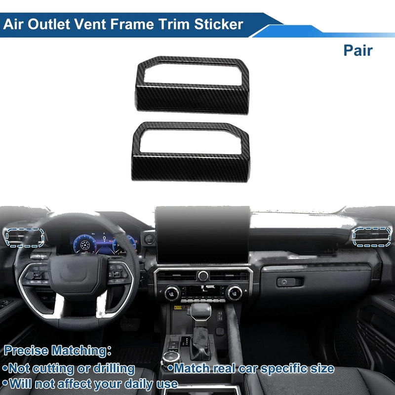 Toyota Tacoma Air Condition Outlet Vent Trim Cover Frame 1 Pair