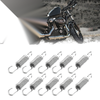 Suzuki 10pcs 6cm Length Silver Tone Motorcycle Brake Pedal Return Springs