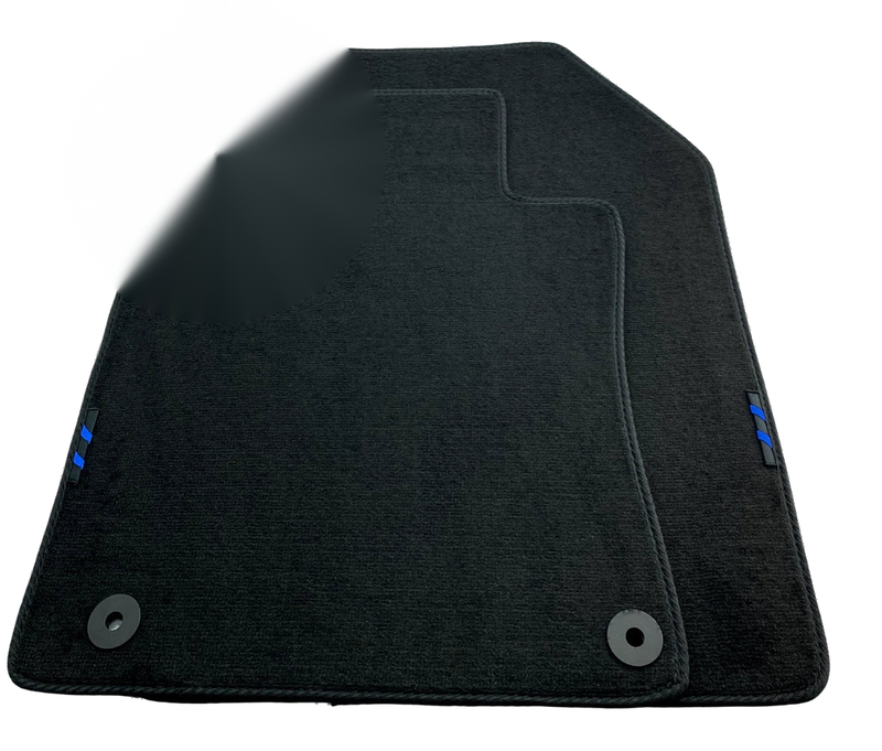 Peugeot with Blue Stripes Emblem Tailored Carpets Floor Mats (All Models)