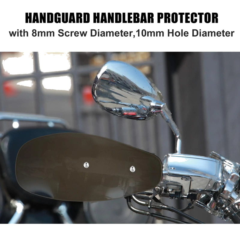 Harley & Honda Smoked Motorcycle Handlebar Handguards 2 x Protectors