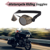 Motorcycle 1 x Riding Goggles Black Lens Bronze Tone Frame Glass ABS