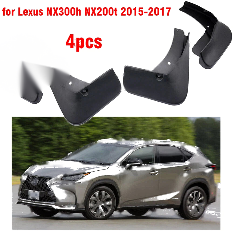 Lexus NX300h NX200t Mud Flaps Splash Guard Mudguard (2015–2017)