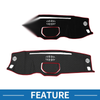 Toyota Tundra (2014-2021) Sun Protector Black Red Dashboard Cover Mat