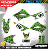 Kawasaki KLX 110 (2010-2024) - Metal Style Stickers Custom Graphic Kit