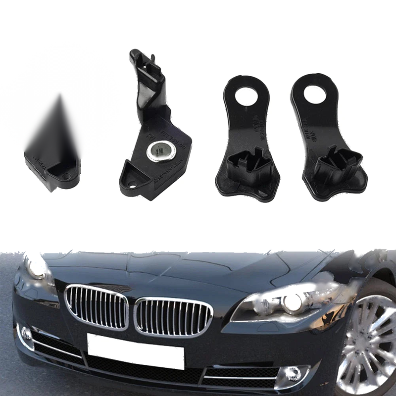 BMW E60 E61 525i 530i 540i 545i 4 x Headlight Bracket Repair Kit (2006-2010)