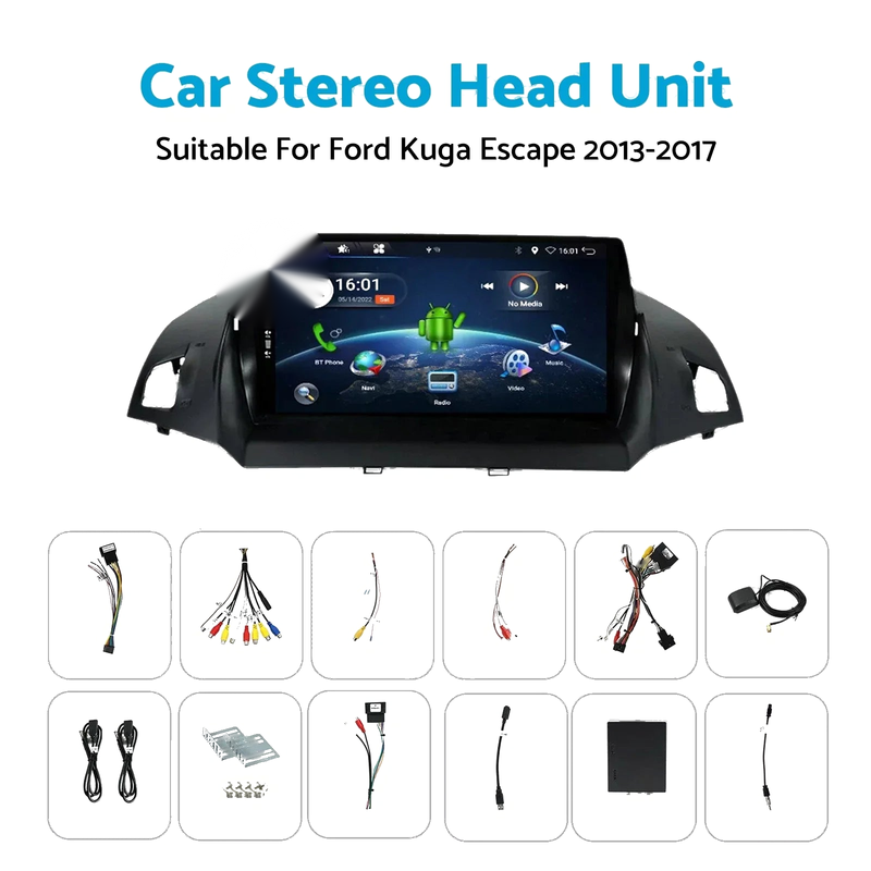 Ford Kuga Escape 32G CarPlay Stereo Head Unit (2013-2017)