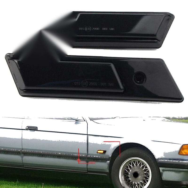 BMW 3 5 7 Series Dynamic Amber LED Side Marker Turn Signal Light (1992-2003)