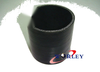 Car 51mm Pipe Joiner BLACK 2 Inch Silicone Straight Hose Coupler