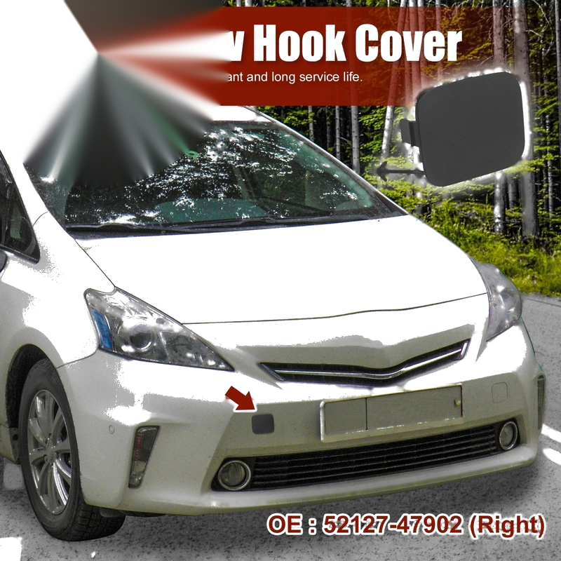 Toyota Prius V Front Right Bumper Tow Hook Cover (2012–2014)
