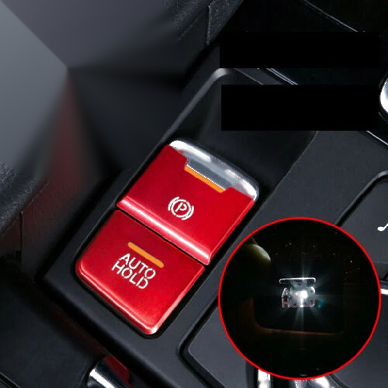 Mazda 3 6 CX-5 Red Aluminum Alloy EPB Park Cap Button Covers