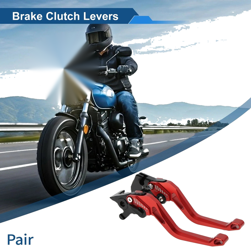 Yamaha YZF-R125 2 x Brake Clutch Lever Solid Red (2014–2020)