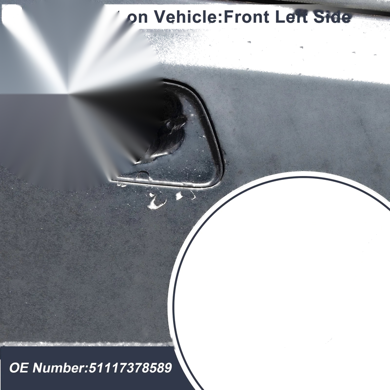 BMW X5 (2013 - 2018) White Front Left Bumper Headlight Washer Nozzle Cover