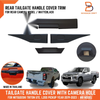 Mitsubishi Triton Ute Matte Black Rear Tailgate Handle Cover (2019-2023)