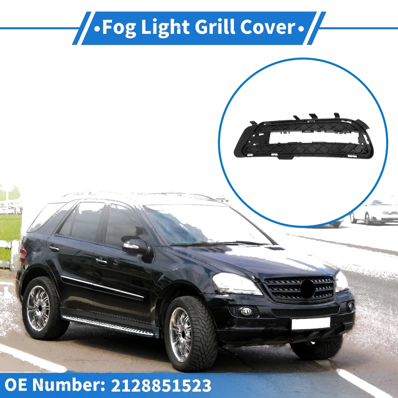 Mercedes-Benz E350 (2009-2016) Black Front Left Fog Light Grill