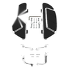 Harley Road Glide Chrome Driver Floorboards Footboards Bracket (2014-2024)