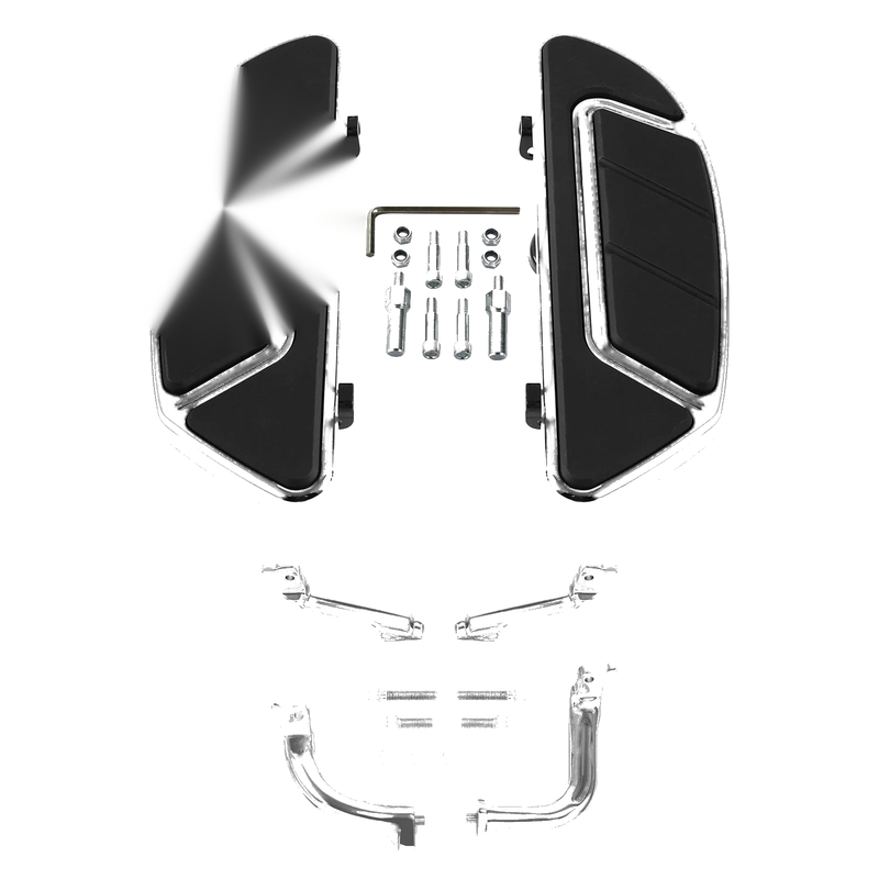 Harley Road Glide Chrome Driver Floorboards Footboards Bracket (2014-2024)