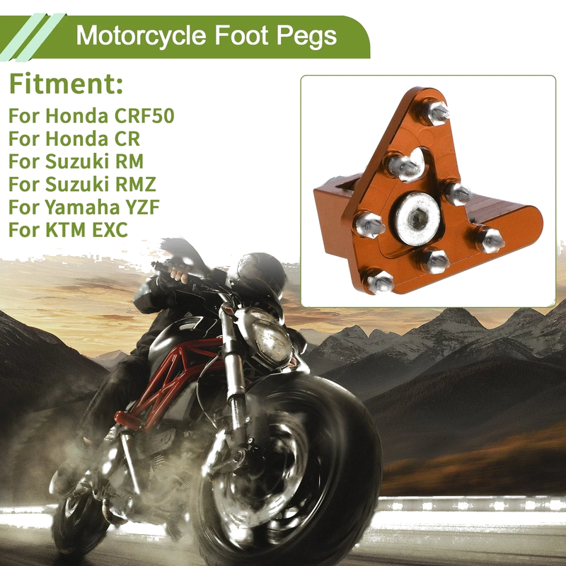 Honda CRF50 Foot Pegs 1 Pc