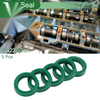 Oil Seal 16x22x5mm 5 Pcs TPU High Pressure Green