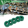 Oil Seal 5x14x6mm TPU High-Pressure Green 5 Pcs