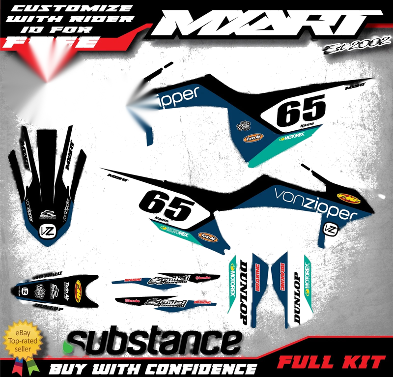 KTM SX 125 250 2019-2021 Graphics Flow Style Stickers Decals