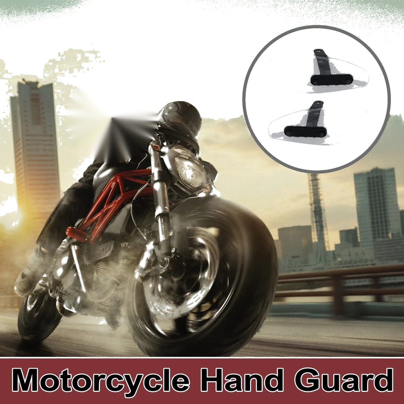 Motorcycles Black Clear 1 Set Hand Guard Universal