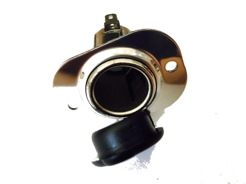 Boat / Caravan 12V Power Socket Stainless Steel Cigarette Lighter Adapter