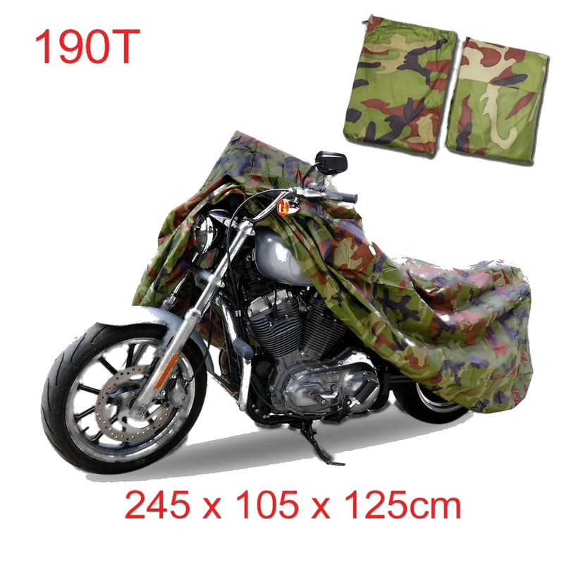 XL 1 x Rain Dust Camouflage Outdoor Waterproof UV Motorcycle Cover