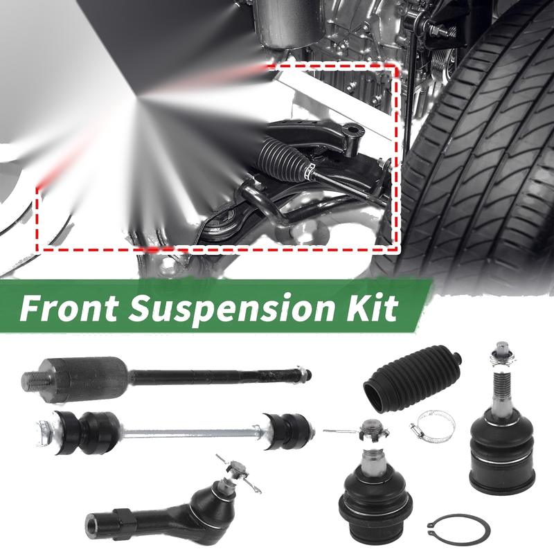 Ford Explorer 12 x Front Suspension Kit Tie Rod Ends & Sway Bar Links (2002-2010)