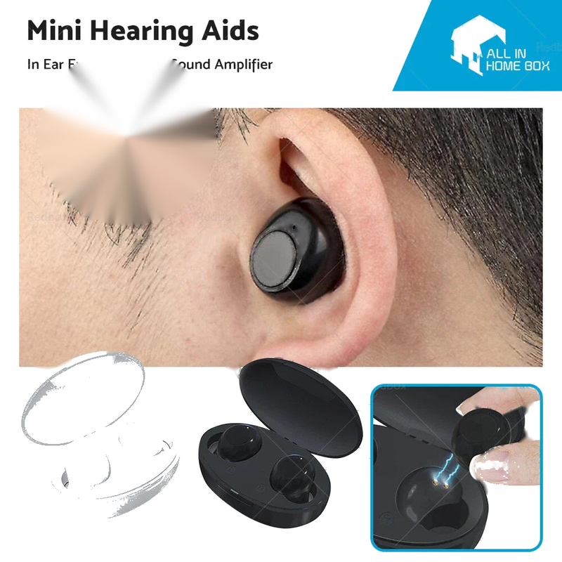 Rechargeable Mini Hearing Aids In-Ear Voice Sound Amplifier