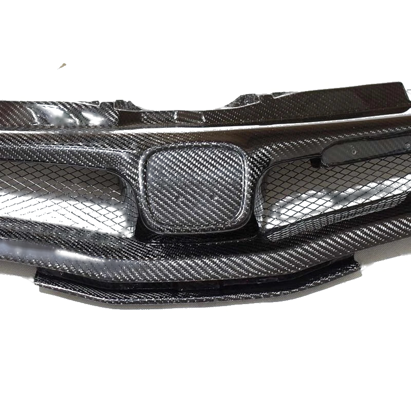 Civic Type-R FN2 2008-2011 2009 Carbon Fiber Front Bumper Grille Cover