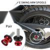 Motorbike Pair Swingarm Spools 10mm CNC Slider Stand Red
