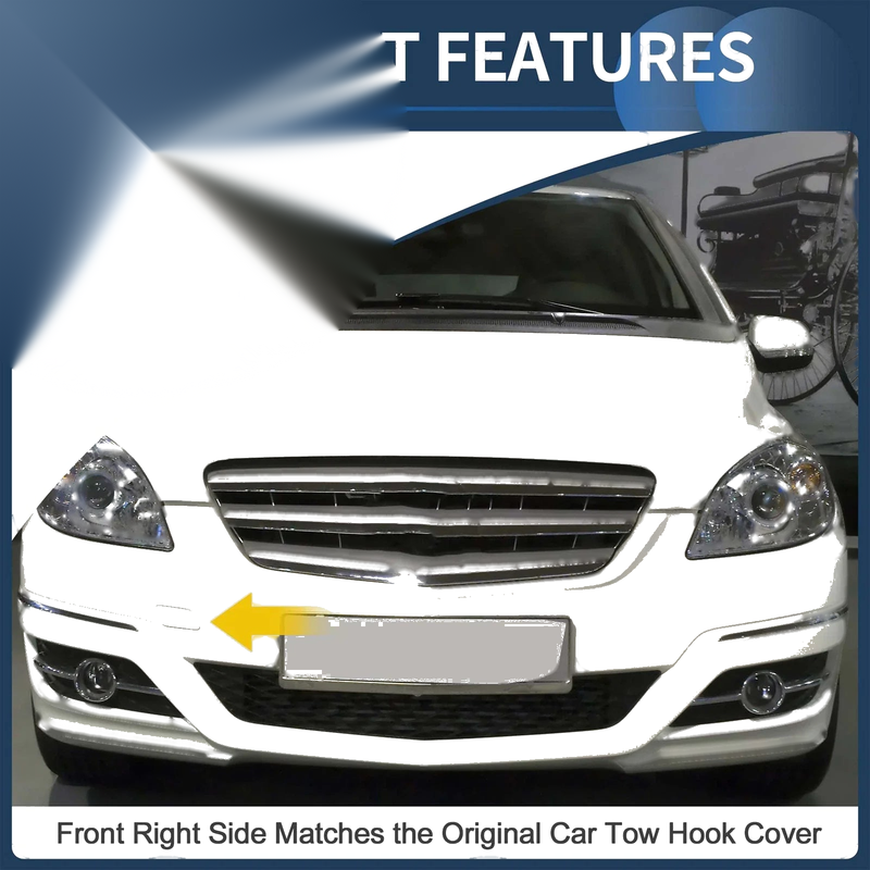 Mercedes-Benz A-Class (2005-2012) - Landline Blue Front Bumper Tow Cover