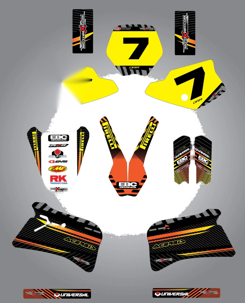KTM 50 Custom Graphics Full Sticker Kit (1998-2001)
