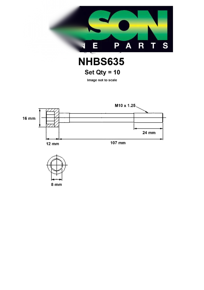 Hyundai Getz CYLINDER HEAD BOLT SET TB 1.3L G4EA (2002–2005)