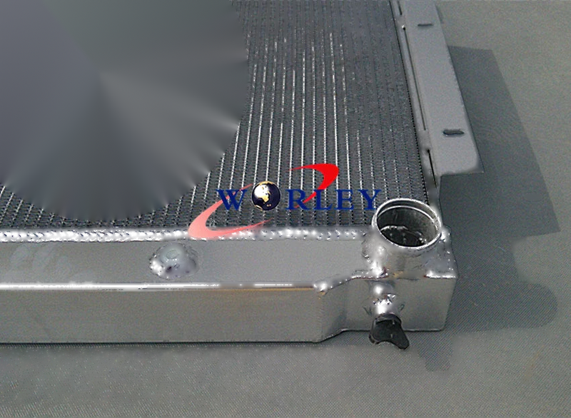 Jeep CJ5 CJ6 CJ7 3 Row Aluminum Radiator + Fans (1972-1986)