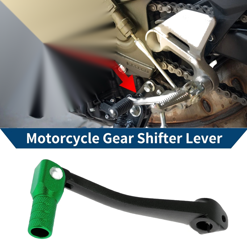 Bosuer 125 Black Green Folding Gear Shifter Lever