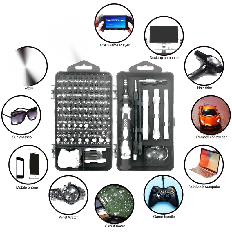 122-in-1 Magnetic Precision Screwdriver Set